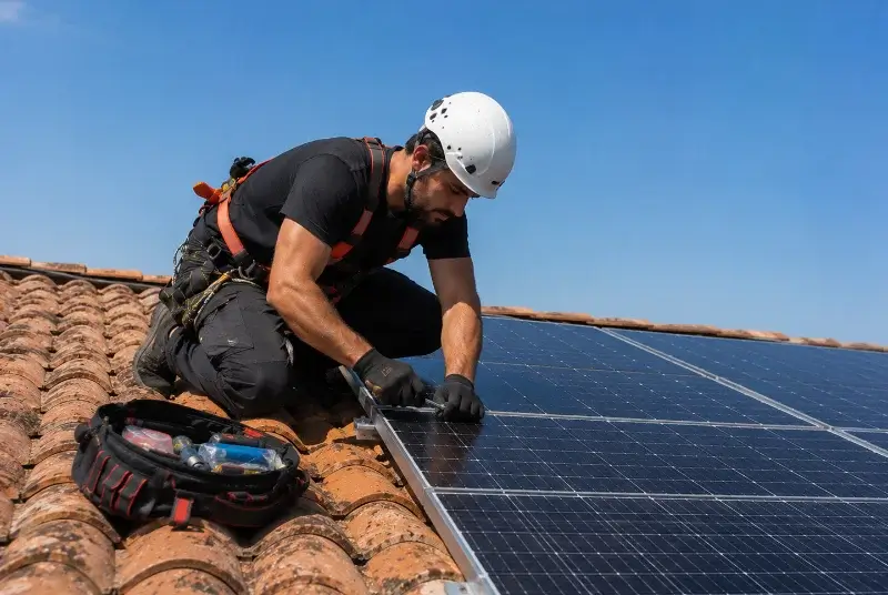 Maintenance et monitoring de panneaux solaires à Fontaine-de-Vaucluse